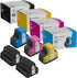 LD Products Remanufactured Replacements for HP 02 Ink Cartridges (5-Pack) with Smart Chip