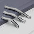 6-Pack Silver Frosted Modern Minimalist Cabinet Door Handle, Crystal Diamond Small Furniture Hardware (6, 5" Screwhole