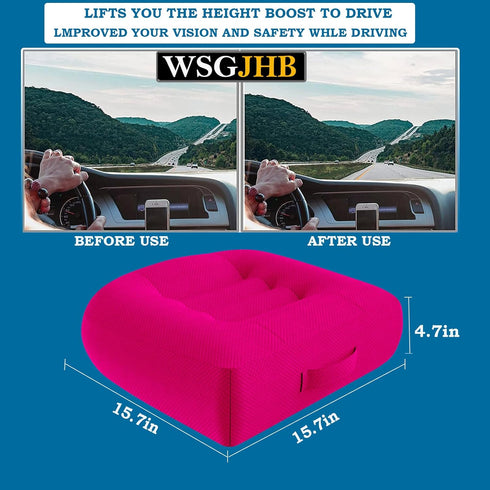 WSGJHB Seat Cushion Pillow for Office Chair/Car, Comfort Car Booster Seat Cushions for Short People Effectively