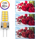10 Pack G4 Bulb 12V 2.5W 30W T3 3000K G4 Bulbs 300 360Beam LED AC/DC Equivalent Bi-Pin Base Warm White Light Lumens