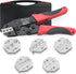 Plustool 6PCS Crimping Tool Set - Ratcheting Wire Crimper - for Heat Shrink,