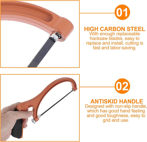 Angoily Mini Saw Set, Hand Saw Mini Hacksaw for Kids, DIY Handsaw Woodworking Multifunction Plastic
