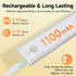 8 inch 1100mAh 3 Dimmable Closet Counter Closet, Under Cabinet Lighting, Rechargeable Motion Sensor Light with Color