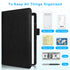 ACdream Server Books for Waitress - Cute Pocket Leather Money Organizer Wallet, Cash Check Bill Receipt Holder, Black