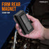 Magnetic Key Holder for Car, 3 Pack Rugged Black Plastic Cases with Strong Magnets for Car Key Hiding and More