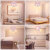 3 GU10 Bulb Light Track Lighting Fixtures Ceiling, Pink Round Directional Spotlight Fixtures, Flush Mount Ceiling