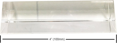 Amlong Crystal 4 inch Optical Glass Equilateral Prism for Teaching Light Spectrum Physics and Photography