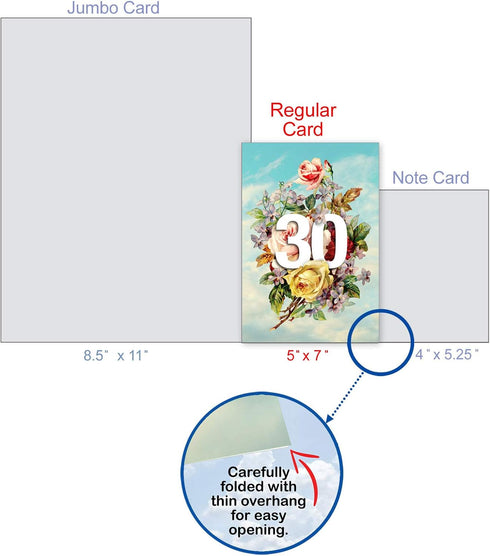 NobleWorks 30th Birthday Card - Funny Joke Notecard for 30 Year Old Milestone Humor