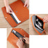 Enyuwlcm PU Leather A4 File Folder, Document Holder, Waterproof Portfolio Envelope Case with Snap Closure