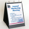 StoreSMART Flip Chart Easel Presentation Binder, Portrait/Vertical, Black, VH430