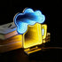 Beer Neon Sign for Home Pub,3xAA Battery or USB Powered Bar Neon