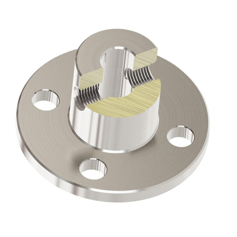 6.35mm Flange Shaft Coupling, Rigid Coupling Motors Guide Support, High Hardness Connector for DIY RC Models