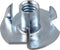 Hillman 180295 Pronged Tee Nut, 10-32 , Pack of 100 , Zinc