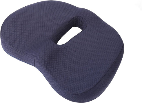 KunEchevyr Orthopedic Donut Pillow, Memory Foam Donut Seat Cushion with Ring Design and Front Groove for Pressure