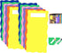 wootile Library Shelf Dividers for Shelves with 24Pcs Blank Stickers 6"x 12" Colored