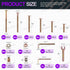 Swpeet 138Pcs M6 30/40/50/60/70/80mm x Zinc Plated Crib Hardware Screws Kit, Hex Socket Head Cap Crib Bed Bolt