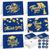 Dunzoom 120 Sets 2026 Graduation Thank You Cards Bulk Blue Gold Foil Blank