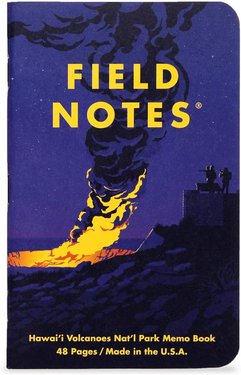 Field Notes National Parks Series F - Glacier, Hawai'I Volcanoes, Everglades - Graph Paper Memo Book 3-Pack 3.5 x 5.5
