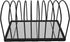 Simple Trending 9 Section Metal File Sorter Organizer for Desk, Home Office, Black