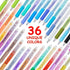 WUXIPREP 0.7mm (36 Retractable Erasable Gel Pens Clicker,Fine Point Smooth Writing Pens,Cute Pens For Writing