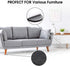 Yelanon Felt Furniture Pads for Hardwood Floors - 216 Pcs Premium Felt Pads for Chair Legs, Black