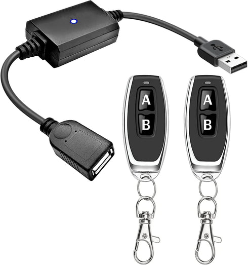 DC 5V USB Wireless Remote Control Switch,433MHz RF Relay Power Switch,Wall Penetrating