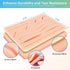 20 14 32 Suture Practice Kit: Complete Suture Kit with Needles, Threads, Pre-Cut Wounds on Silicone Pad, Pieces Total