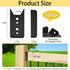 LukLoy 2x4 Brackets for Wood Rail, 50 Pack Black Deck Railing Brackets Connectors for 2’’ X 4’’ Wood Post