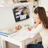 Magnetic File Holder, 3-Tier Black File Organizer for Cabinets, Mail & Magazine Holder, No-Drill Mount for Office Home