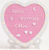 Heart-Shaped Felt Letter Board with Built-in LED Lights,10x10 Light-up Message Board with