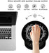 Ergonomic Mouse Pad with Wrist Support and Cute Coffee Coaster, Celestial Theme Design for Pain Relief