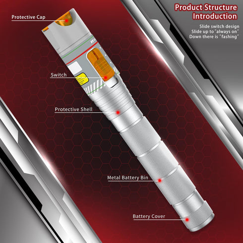 Visual Fault Locator Fiber Optic, 50KM VFL Light Source Tester, Fiber Pen for 2.5mm Universal Connector