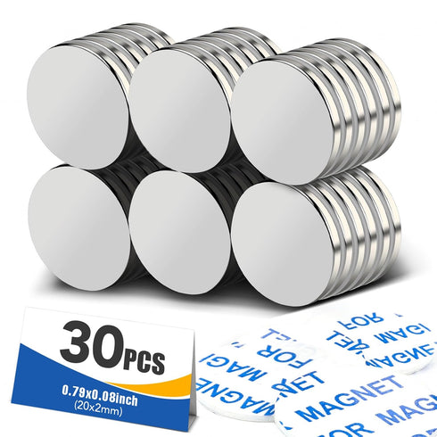 MIKEDE Neodymium Magnets, 30 PCS Strong Fridge Magnets Heavy Duty for Carft,