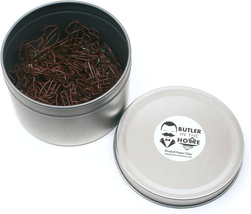 Bunny Rabbit Shaped Paper Clips, 100 Count, Great for Collectors or Office Gifts, Comes in Round Tin with Lid
