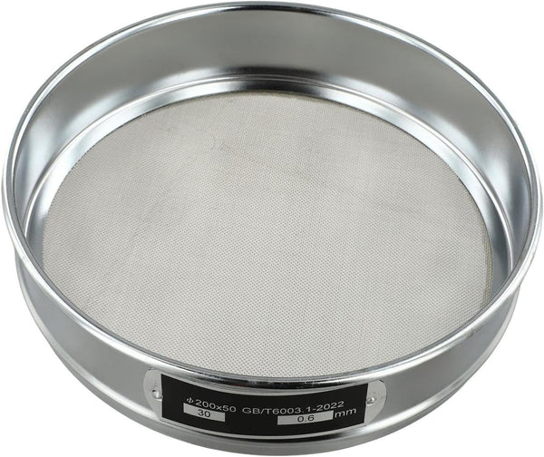FABULETTA Stainless Steel Test Sieve 20cm Diameter Laboratory Grade 10 Mesh Chrome