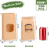 120pcs 13.7x8.3x3.5 Inches 100pcs 4.5x2.36x9.6in, Moretoes Bread Bags for Homemade Bread Bundle with Medium Bakery