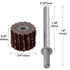 12Pcs 120 Grit Flap Sanding Wheel Head Grinding Disc with 2 of 3mm Arbor for Rotary Tool