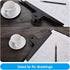 Extra Large Bull Clips, Stainless Steel, 2 Pcs 30cm XXL Jumbo Black Metal Binder Clips for Office