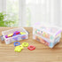 Generic Clear Plastic Pencil Box - Extra Large Stackable with Secure Lid, Hard Storage Organizer Box for Crayons