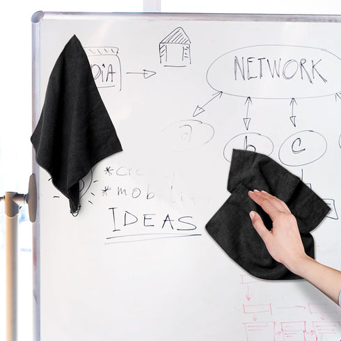 Ira Pollitt 8 12 12 inch Pieces Magnetic Cleaning Cloth Dry Erasers Microfiber Dry Erase Erasers Reusable Microfiber