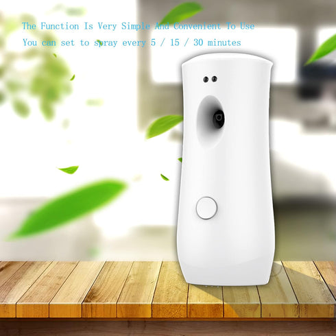 Automatic Air Fragrance Dispenser, Wall-mounted Aerosol Spray Air Freshener for Home, Offices, Schools, White