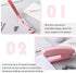 Pink Office Supplies Set with Desk Organizers and Accessories: Stapler, Pen Holder, Phone Holder, Scissors, Ruler, 30