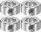 HARFINGTON 4pcs Shaft Collar Set, 5/8" Bore 304 Stainless Steel, 1-1/8" OD, for Wheel Barrow Axle, Gearbox