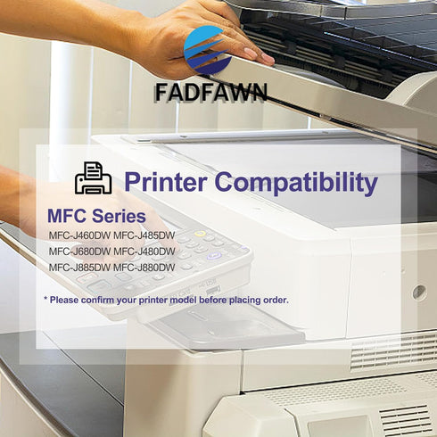 LC201XL Ink Cartridges (4-Pack: 1BK/1C/1M/1Y) Compatible for Brother MFC-J485DW, MFC-J460DW Printers