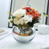 SNDEC Cubicle Accessories | 6'' Glass Candy Dish Desk Mirror | Home Office Aesthetic Table Vases