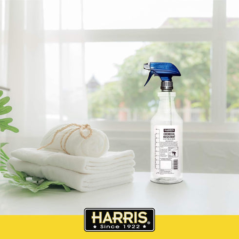 HARRIS Chemically Resistant Professional Empty Spray Bottles, 32oz (3-Pack) for Cleaning Solutions