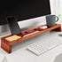 Natural Wood Desk Organizer, Multi-Compartment Wooden Organizers for Home, Office, Cubicle Accessories, Pencil Storage