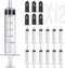 12 Pack - 5ml Plastic Syringes for Plant Hydroponic Liquid Measurement & Pets Feeding Tools (12Pcs 5ML/CC)