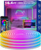 RCUICA 16.4FT LED Neon Rope Lights Waterproof with Smart App Control Remote,DIY Scene