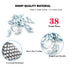 Yoliko 38 5 5/32",3/16",1/4",5/16",3/8" Pcs Sizes Wingnuts, Quality Carbon Steel Wing Nuts Zinc Plated Fasteners Parts
